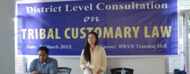 District Level Consultation on Tribal Customary Law( Women)