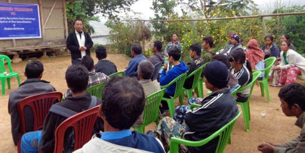 Farmers Training At Khodang Village In Dec 2015
