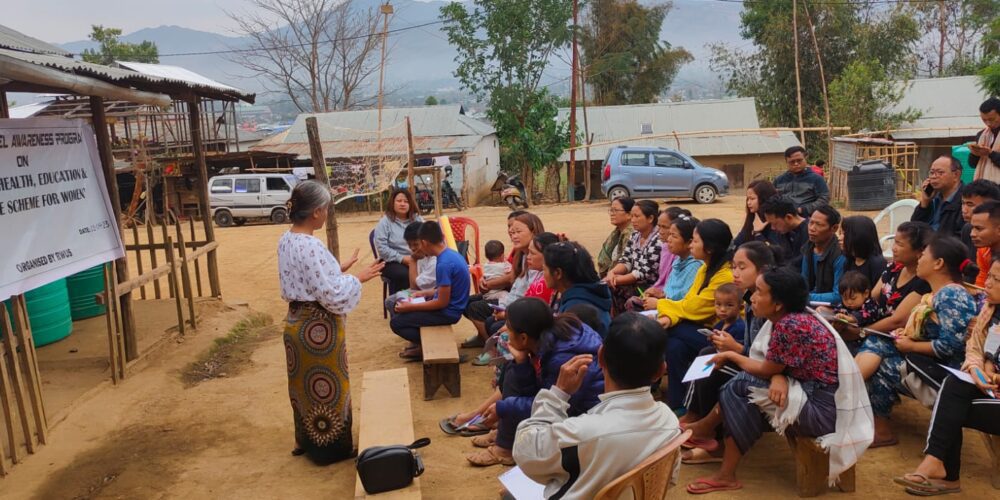 A Program Focused On Gender Health And Education Awareness Took Place In Kamhang Village, Churachandpur On March 4, 2023.