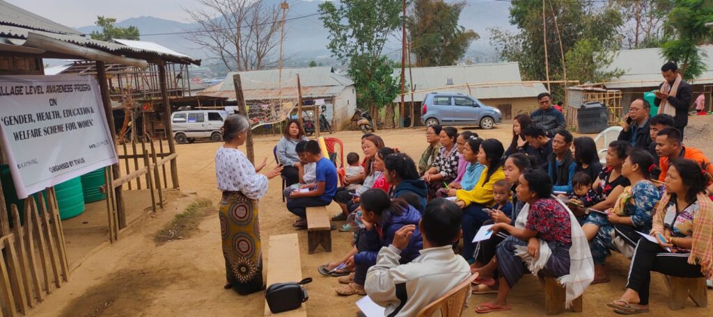 A program focused on Gender Health and Education awareness took place in Kamhang village, Churachandpur on March 4, 2023.