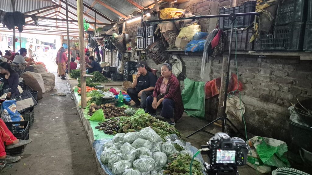 Market Shed for Women Vegetable Vendors in Lamka